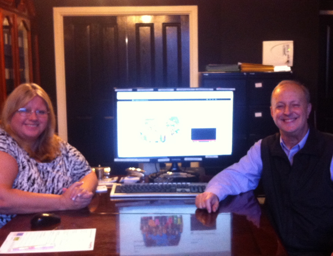 Chris Perry and his NEA advisor Sheran Grey from Business Sense